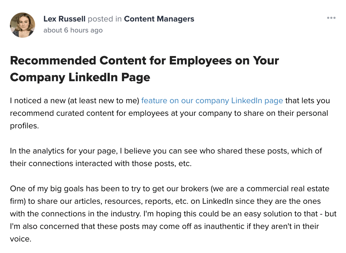 LinkedIn company page tool