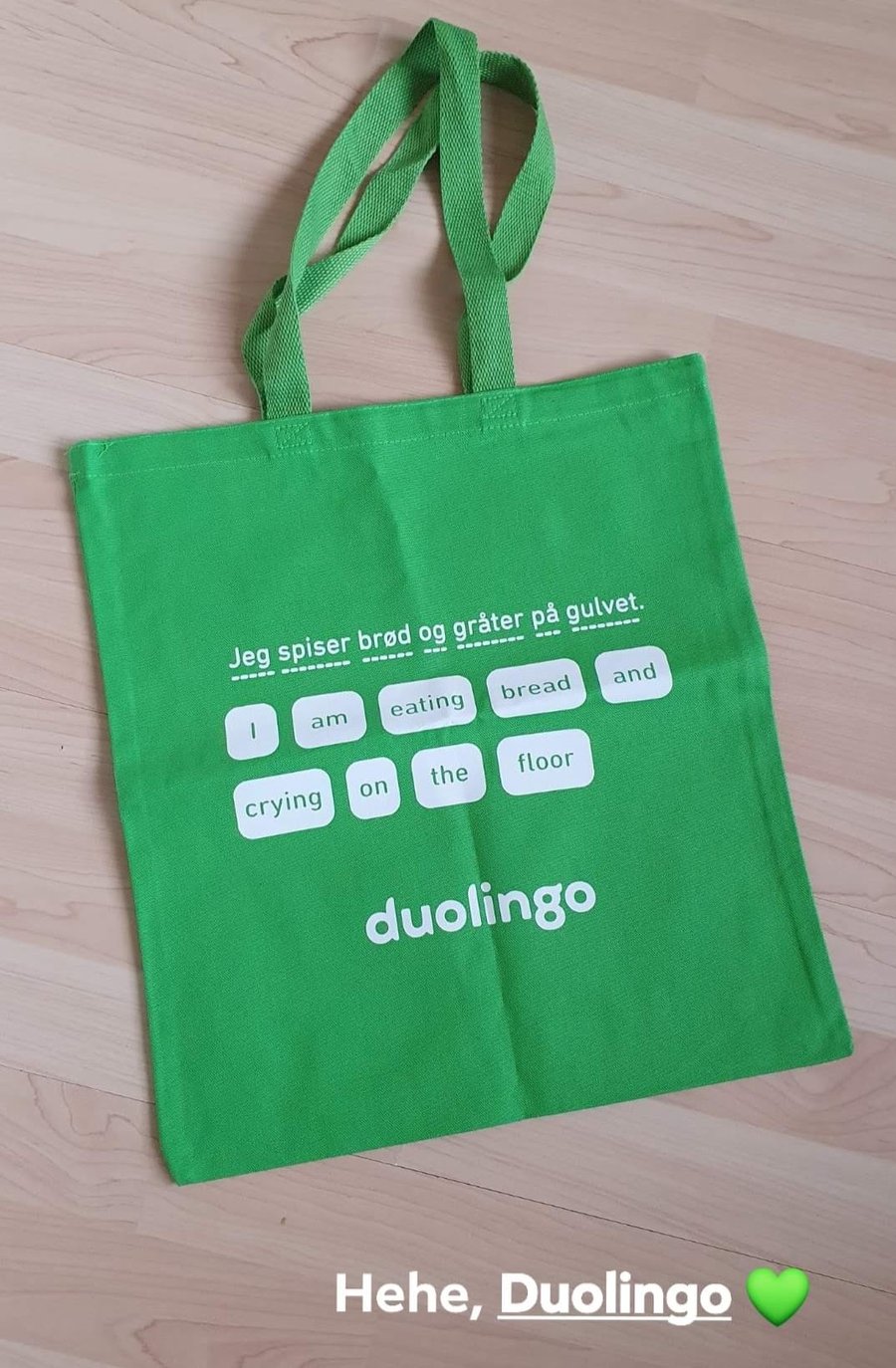 duolingo tote bag