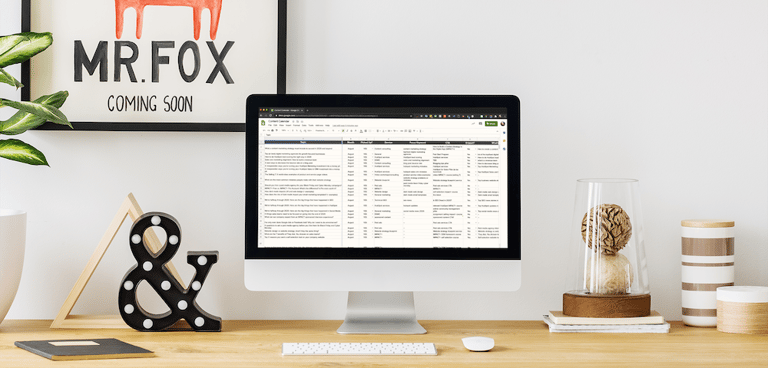 Content calendar template for digital marketers