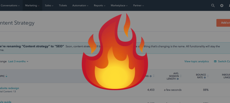 HubSpot Content Strategy Will Soon Be HubSpot SEO & I Don't Think That's a Good Idea