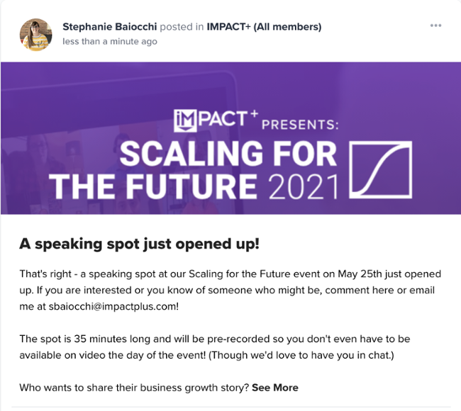 scaling for the future speaker